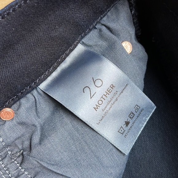 MOTHER The midrise dazzler ankle fray holding hands jeans SIZE 26 0960 - Picture 8 of 9